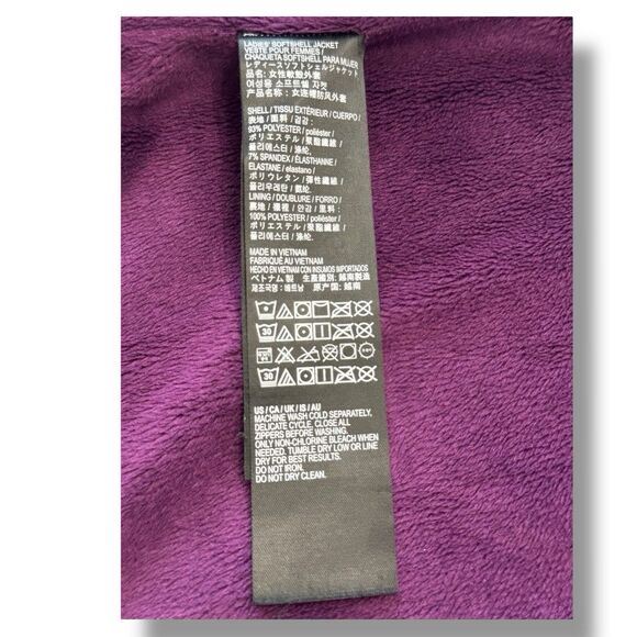 Kirkland Signature Water-Repellent Soft Shell Jacket Fuchsia Women’s Size M - Picture 11 of 11